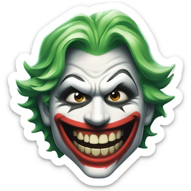 The joker smiling sticker