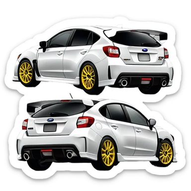 08-14 Subaru Sti Hatchback sticker