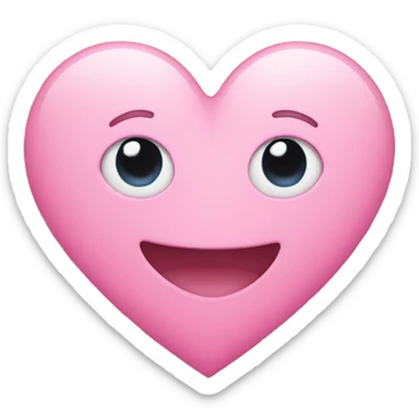Pink heart sticker