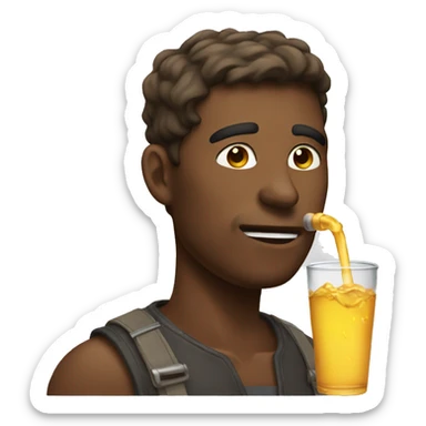 Thirsty emoji’s  sticker