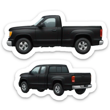 black truck sticker
