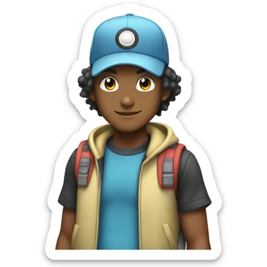 Pokemon Trainer white sticker