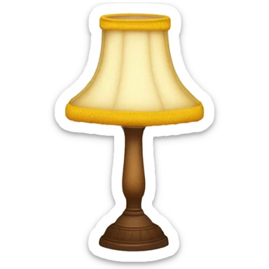 Leg lamp from a Christmas story sticker