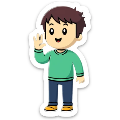 Someone booing  sticker