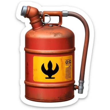 petrol canister sticker