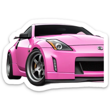 350z drift tuning pink sticker