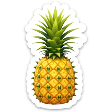 Upside down pineapple sticker