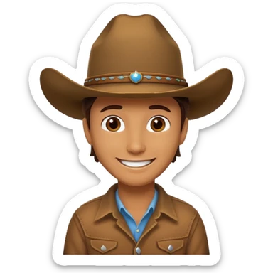 Texas State with an cowboy hat sticker