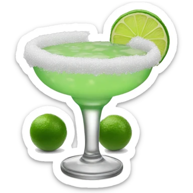 Margarita with salt rim  sticker