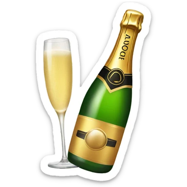 champagne sticker