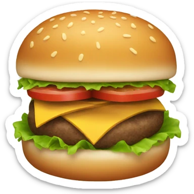 hamburger sticker