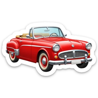 historic car sticker