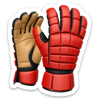 gloves para ice hockey sticker