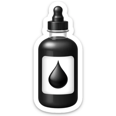 black tattoo ink  sticker