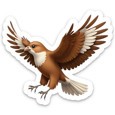 bird flying sticker