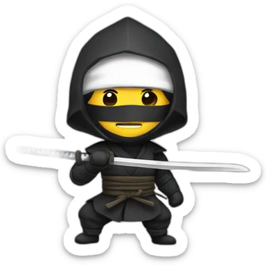 ninja-samouraï sticker