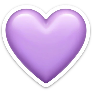 Lilac heart sticker