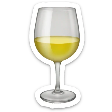 White wine glass  sticker