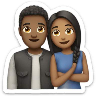 two people in love sticker