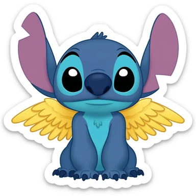 Stitch and Stitch Angel! sticker