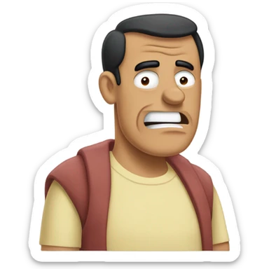 Quagmire from family guy saying Gigity  sticker
