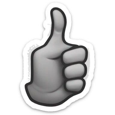 bent thumb ok sticker