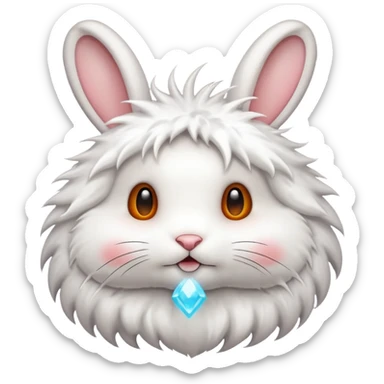 exploding rabbit sticker