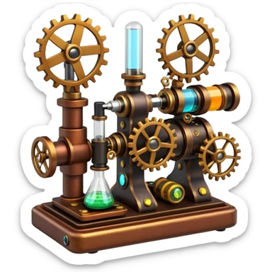 science, chemicals, mechanical gears, steampunk, electronics, resistors, ic, physics, microscope, nuclear model, radioactivity sticker