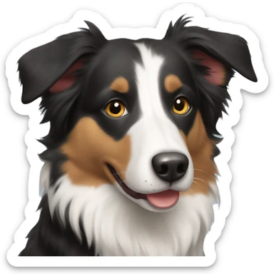 A border collie mixed with Australian shepherd  sticker