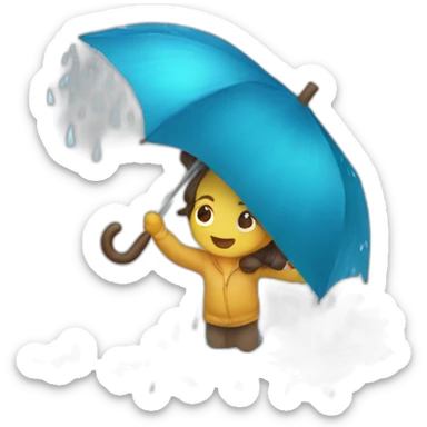 Lluvia viento sticker