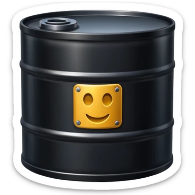 oil barrell sticker