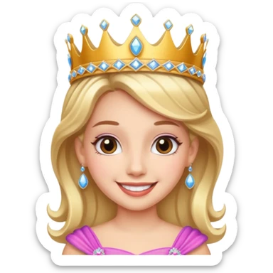 pageant girl sticker