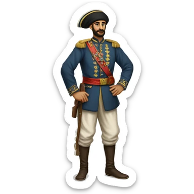 A full-length recruit of the Ottoman Empire sticker