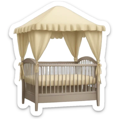 Crib canopy sticker