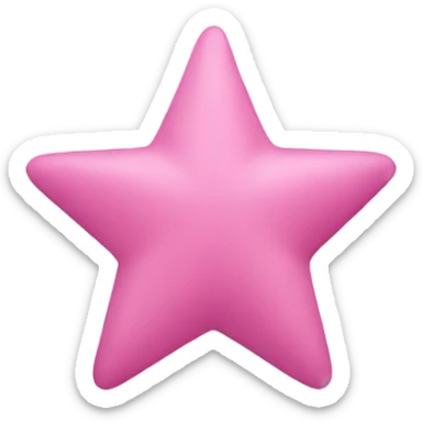 Etoile couleur rose sticker