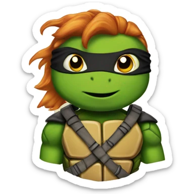 ninja turtle ginger sticker