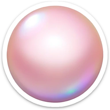 Baby pink pearl sticker