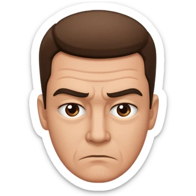 men no moves hand, suspicious eyebrow sticker