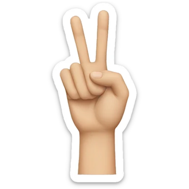 Hand sign  sticker