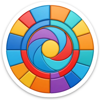 create a full circle for numarics background sticker