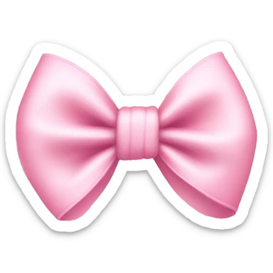 baby pink bow sticker