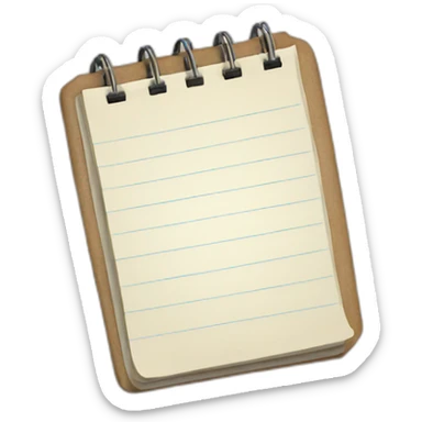 notepad sticker