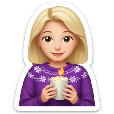 
woman who likes to watch romantic movies sticker