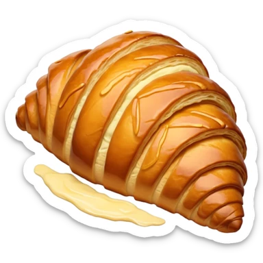 colorful croissant  sticker