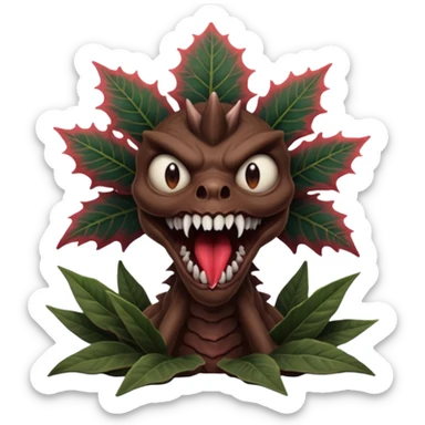 A demogrogonfrom Stranger Things sticker