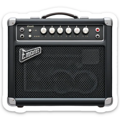 electric guitar amplifier sticker