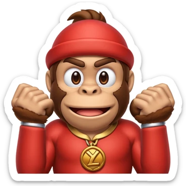 donkey kong making 👌 sticker