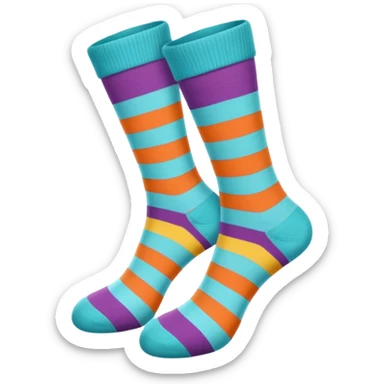hipster socks sticker