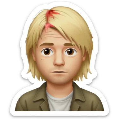 kurt cobain sticker