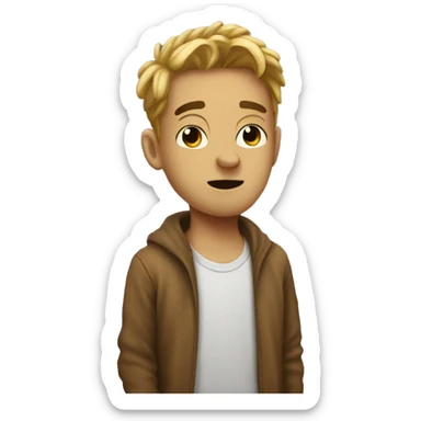 funny stupid lil guy thats confused af type shi sticker